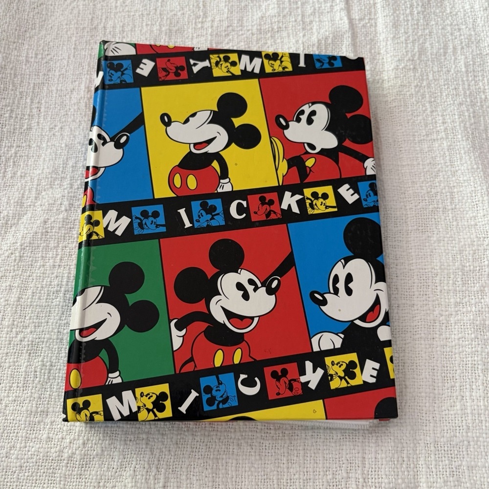 Vintage 90s Holson Disney Mickey Mouse Photo Album 20 Easy Stick Pages USA Made‎